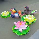 Floating Mandarin Duck Landscape Resin Decoration - V.I.P Digital Presence