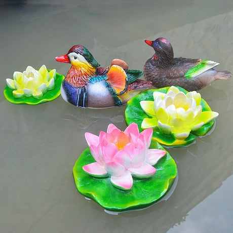Floating Mandarin Duck Landscape Resin Decoration - V.I.P Digital Presence
