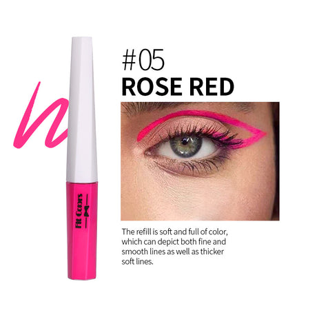 Fit Colors Fluorescent Luminous Color Eyeliner Rainbow Painted Graffiti Waterproof Quick Drying Eyeliner - V.I.P Digital Presence