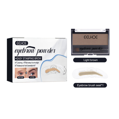 Eyebrow Powder Set Makeup Natural Lasting Waterproof Not Easy To Decolorize Dizzy Lazy Seal Eyebrow Powder Set - V.I.P Digital Presence