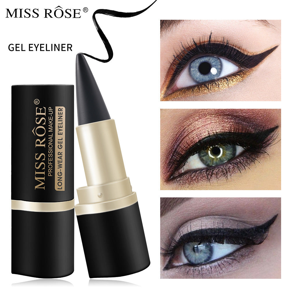 Waterproof Eyeliner Quick Drying Matt Eyeliner Single Head Black Solid Rich Eyeliner Ointment - V.I.P Digital Presence
