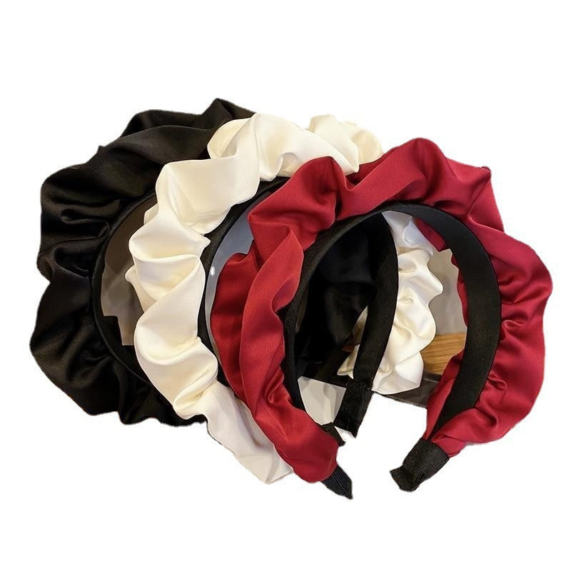 Women's wide brimmed hair accessories with high cranial crest and large intestine folds and hair bands - V.I.P Digital Presence