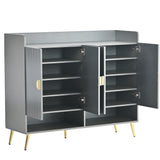 U-Can shoe cabinet with door, 11 layer shoe cabinet with adjustable shelves, modern wooden shoe cabinet (matte surface) - V.I.P Digital Presence