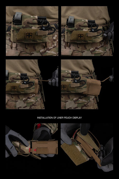 Compact Trauma Bag V3 GEN3 Style Agilit MD2 IFAK Tactical Medical First Aid Bag for Hunting Vest Plate Carrier Belt - V.I.P Digital Presence