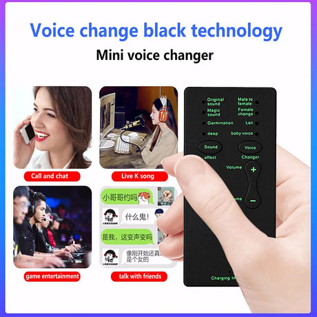 Voice Changer for PS4 Xbox Console PC Phone Tablet Sound Card 7 Different Sound Changes Microphone Voice Changer Device - V.I.P Digital Presence