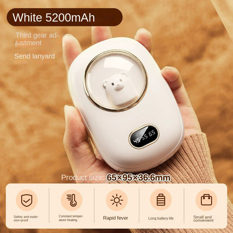 Mini Space Number Display Warm Hand Treasure 2-in-1 Warm Hand Treasure Charging - V.I.P Digital Presence