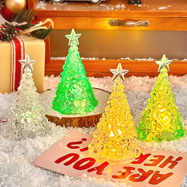 Christmas Star Tree Night Light LED Room Decoration Iceberg Atmosphere Light Children's Christmas Gift Desktop Ornament - V.I.P Digital Presence