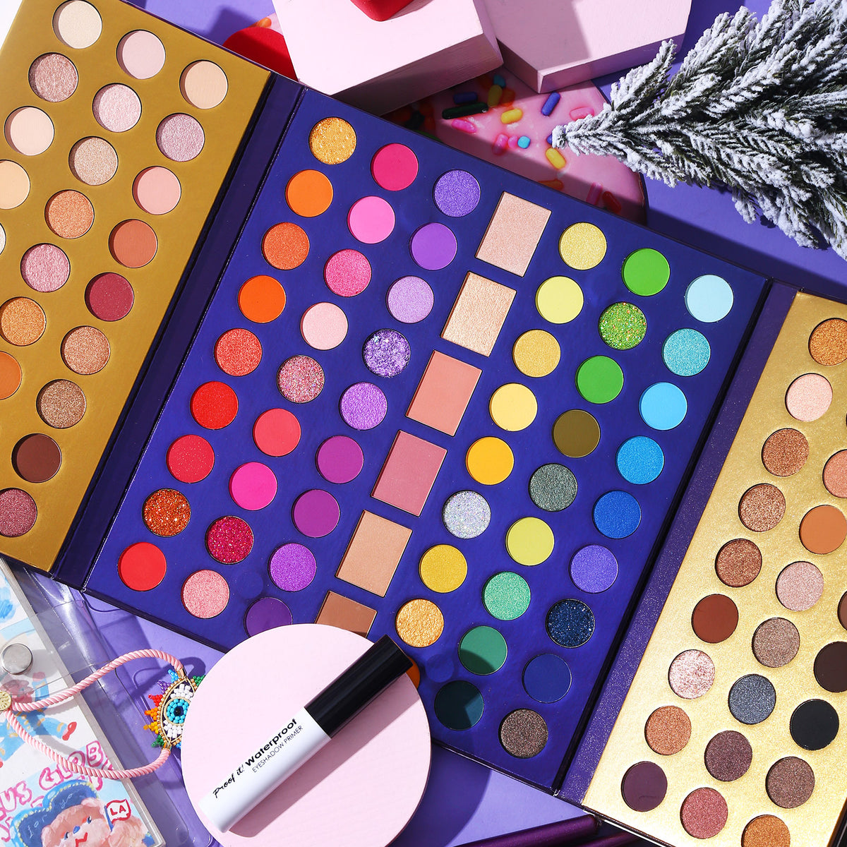 UCANBE 114 color magic eye shadow earth color eye shadow repair blush highlight multi effect makeup - V.I.P Digital Presence