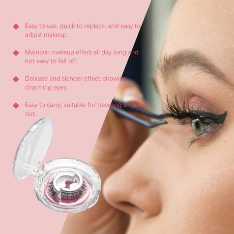 Self-Adhesive Eyelashes, Lazy People Glue-Free Free Unloading Self-Adhesive Thick Thin Long Natural Eyelashes - V.I.P Digital Presence