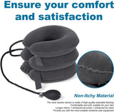 Cervical Traction Device Neck Support Pillow Inflatable Adjustable Neck Stretcher Three-Layer Inflatable Neck Pillow - V.I.P Digital Presence