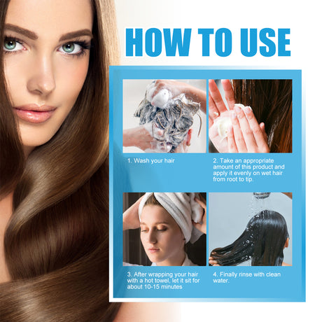 Moisturizing And Smooth Hair Mask, Repair Dry Hair, Split Hair, Smooth, Smooth And Moisturizing Hair Mask - V.I.P Digital Presence