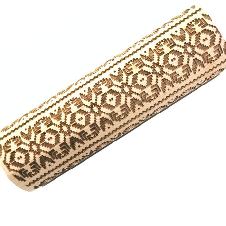 Wooden Rolling Pin Beechwood Laser Engraved Printed Rolling Pin Embossing Rolling Pin Christmas Flip Sugar Cookie Rolling Pin - V.I.P Digital Presence