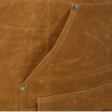 Long heavy-duty waxed canvas tool apron, carpenter apron, carpenter waterproof 18 ounces, fully adjustable - V.I.P Digital Presence