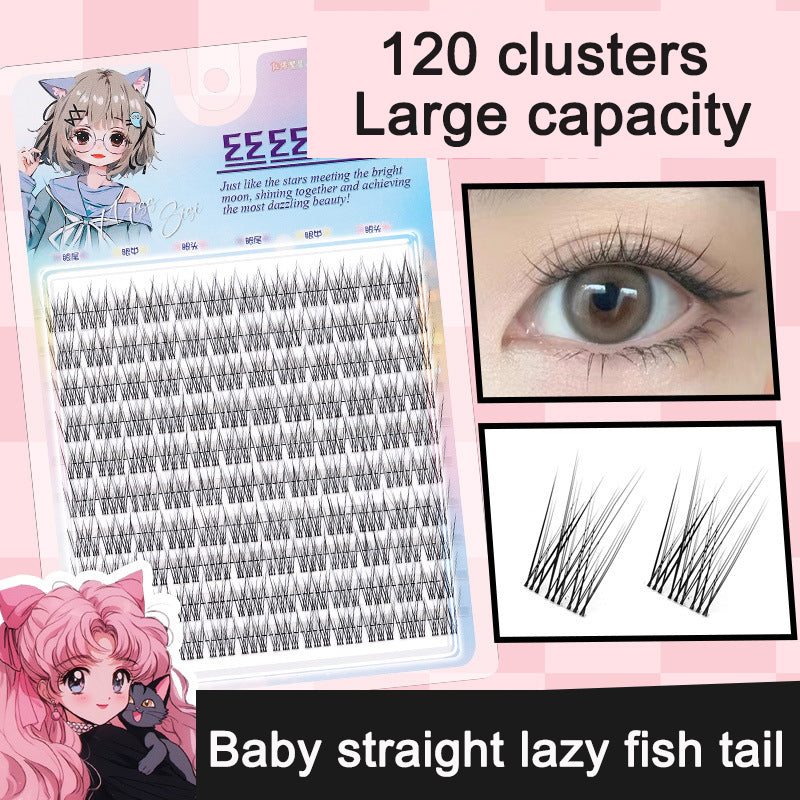 Sunflower Comics Pure Desire Eyelash Simulation Natural Thickening Large Segmented Trilogy False Eyelash Laziness - V.I.P Digital Presence