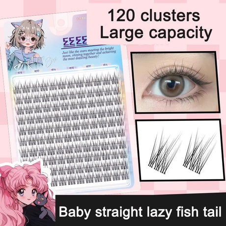 Sunflower Comics Pure Desire Eyelash Simulation Natural Thickening Large Segmented Trilogy False Eyelash Laziness - V.I.P Digital Presence