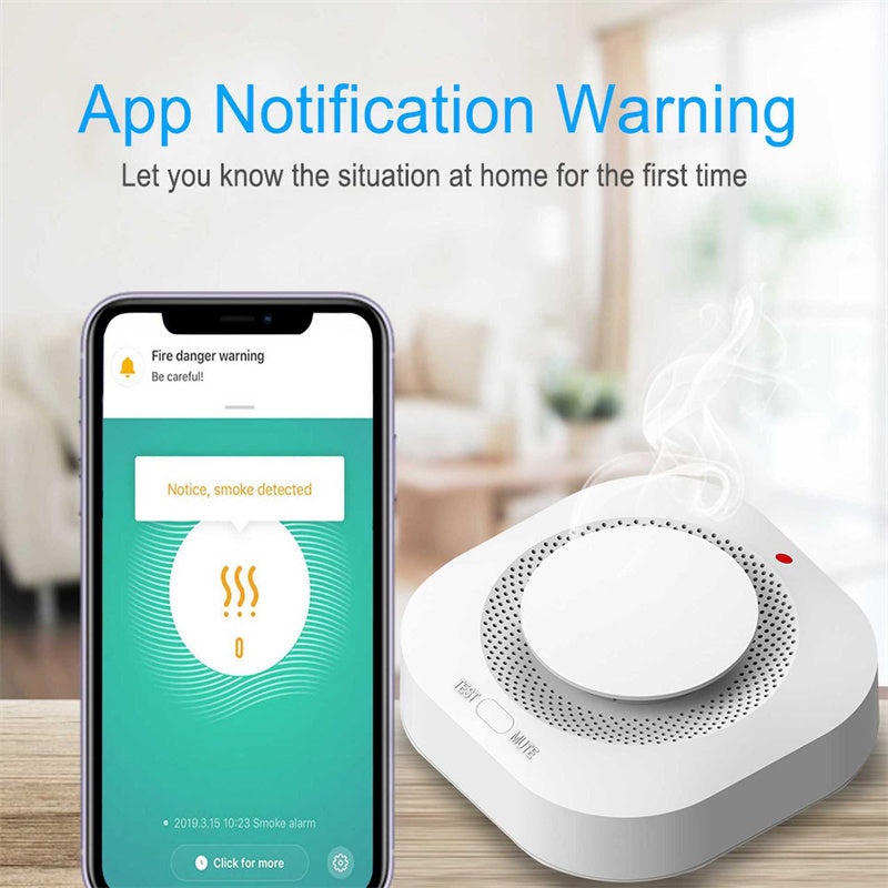 Tuya Smart Zigbee Smoke Detector Smart Fire Alarm Progressive Sound Photoelectric Smoke Sensor - V.I.P Digital Presence