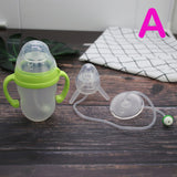 250ml Baby Bottle Kids Cup Silicone Sippy Children Training Cute Baby Drinking Water Straw Feeding Bottle Hands-free Bottle - V.I.P Digital Presence