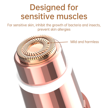 Rechargeable Eyebrow and Facial Hair Remover for Women 2 in 1 Razor with Built-in LED Light for Painless Hair Removal - V.I.P Digital Presence