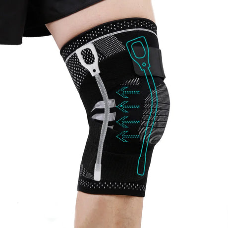 Professional Knee Brace Detachable Elastic Belt Silica Gel Knee Pad Support Workout Running Basketball Compression Leg Sleeve - V.I.P Digital Presence
