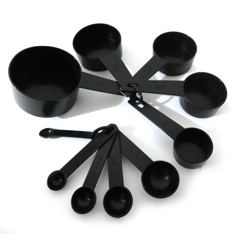 10-Piece Plastic Measuring Cups Black - V.I.P Digital Presence