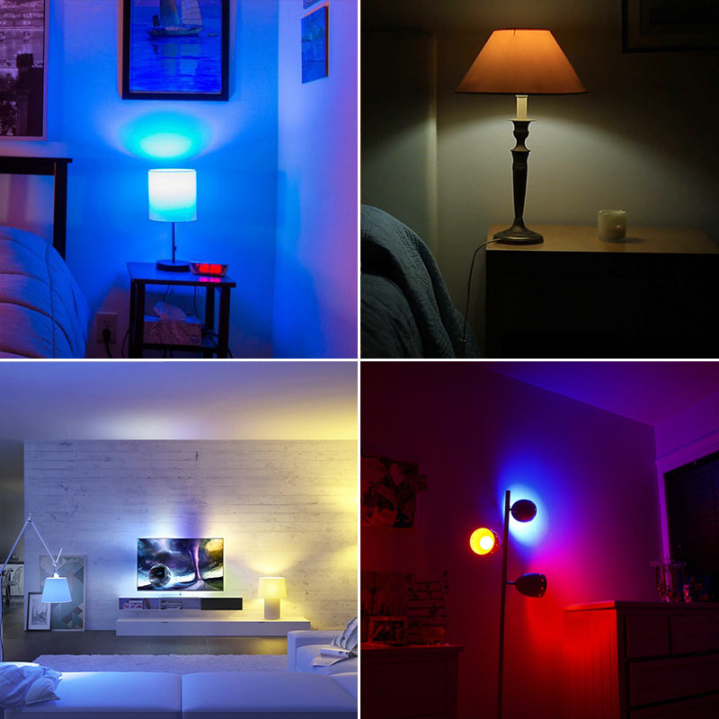 Bombilla inteligente WiFi con control por voz de Alexa, RGBCW, atenuación de color, A19, grafiti, Smart Life 