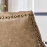 Medieval retro style sheepskin patterned home office chair with lifting, rotating, and tilting functions, brown - V.I.P Digital Presence