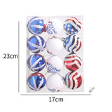 American Independence Day Christmas Plastic Balls Christmas Tree Decoration Hand drawn Ball Set - V.I.P Digital Presence