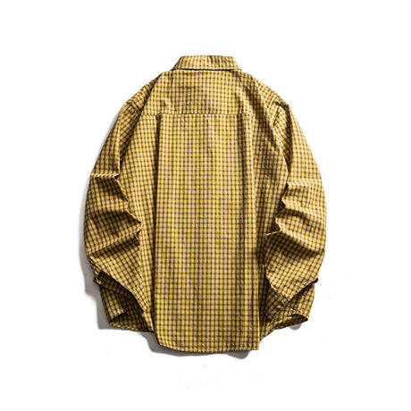 Checkered long sleeved loose casual shirt - V.I.P Digital Presence