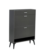 Shoe Cabinet , Shoe storage shelves, Grey - V.I.P Digital Presence