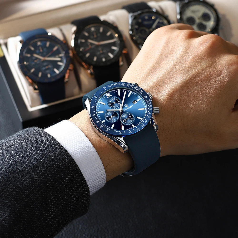 Multi functional waterproof night light men's watch quartz watch - V.I.P Digital Presence