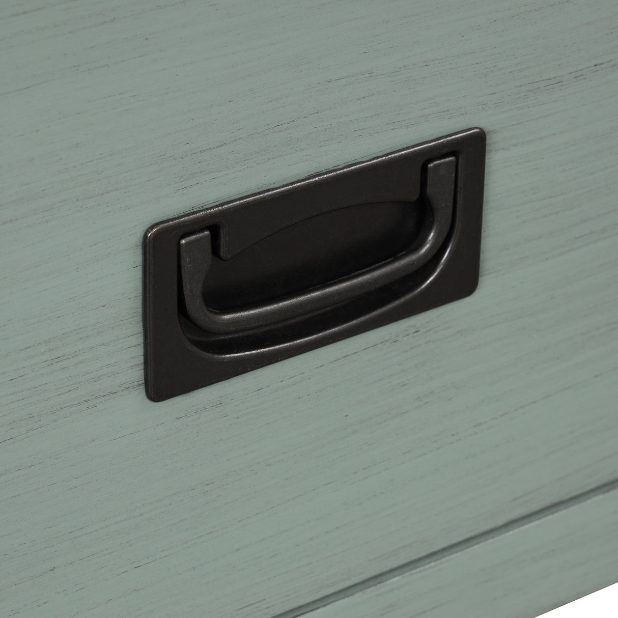 36'' Farmhouse Pine Wood Console Table Entry Sofa Table with 4 Drawers & 1 Storage Shelf (Retro Blue) - V.I.P Digital Presence