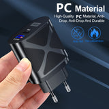 LED luminous PD20W+QC3.0 4A mobile phone charger fast charging dual port fast charging head - V.I.P Digital Presence