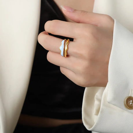 18K Gold-Plated Open Ring - V.I.P Digital Presence