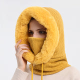 Gorro de invierno para montar al aire libre, gorro para esquiar en frío, bufanda cálida, mascarilla, gorro para protegerte del frío. 