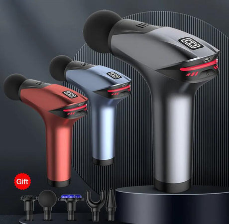 Icy Cold Compress Massage Gun Electric Percussion Pistol Massager For Body Neck Back Sport Deep Tissue Muscle Relaxation - V.I.P Digital Presence