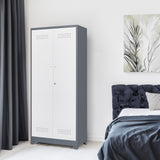 Metal storage cabinets, lockable cleaning tool cabinets, high broom tool organizers, and large storage cabinets in storage store - V.I.P Digital Presence