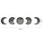 3D Stereoscopic Moon Phase Change Acrylic Mirror Surface Sticker Home Decoration Self-Adhesive Wall Sticker - V.I.P Digital Presence