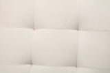 3 Fold Sofa Convertible Futon Couch sleeper sofabed Space saving loveseat Dark Gray & Light Gray & Beige