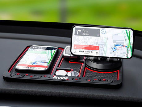 Personalized multifunctional wear resistant car anti slip mat mobile phone holder number plate four in one anti slip mat - V.I.P Digital Presence