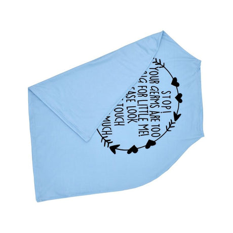 Nursing Cover Breastfeeding Scarf with Safety Warning No Touching Sign Baby Car Seat Covers - V.I.P Digital Presence