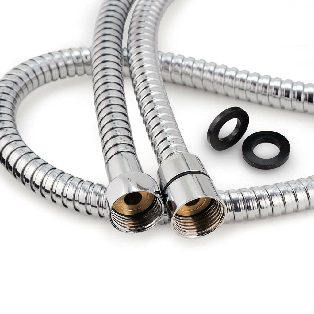 1.5m Stainless Steel Hose Bathroom Shower Head Hose Washer Non-rusting Water Flexible Shower Pipe Household Bathroom Accessories - V.I.P Digital Presence