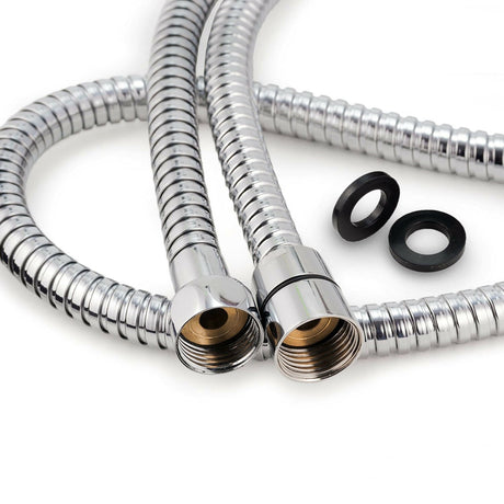1.5m Stainless Steel Hose Bathroom Shower Head Hose Washer Non-rusting Water Flexible Shower Pipe Household Bathroom Accessories - V.I.P Digital Presence