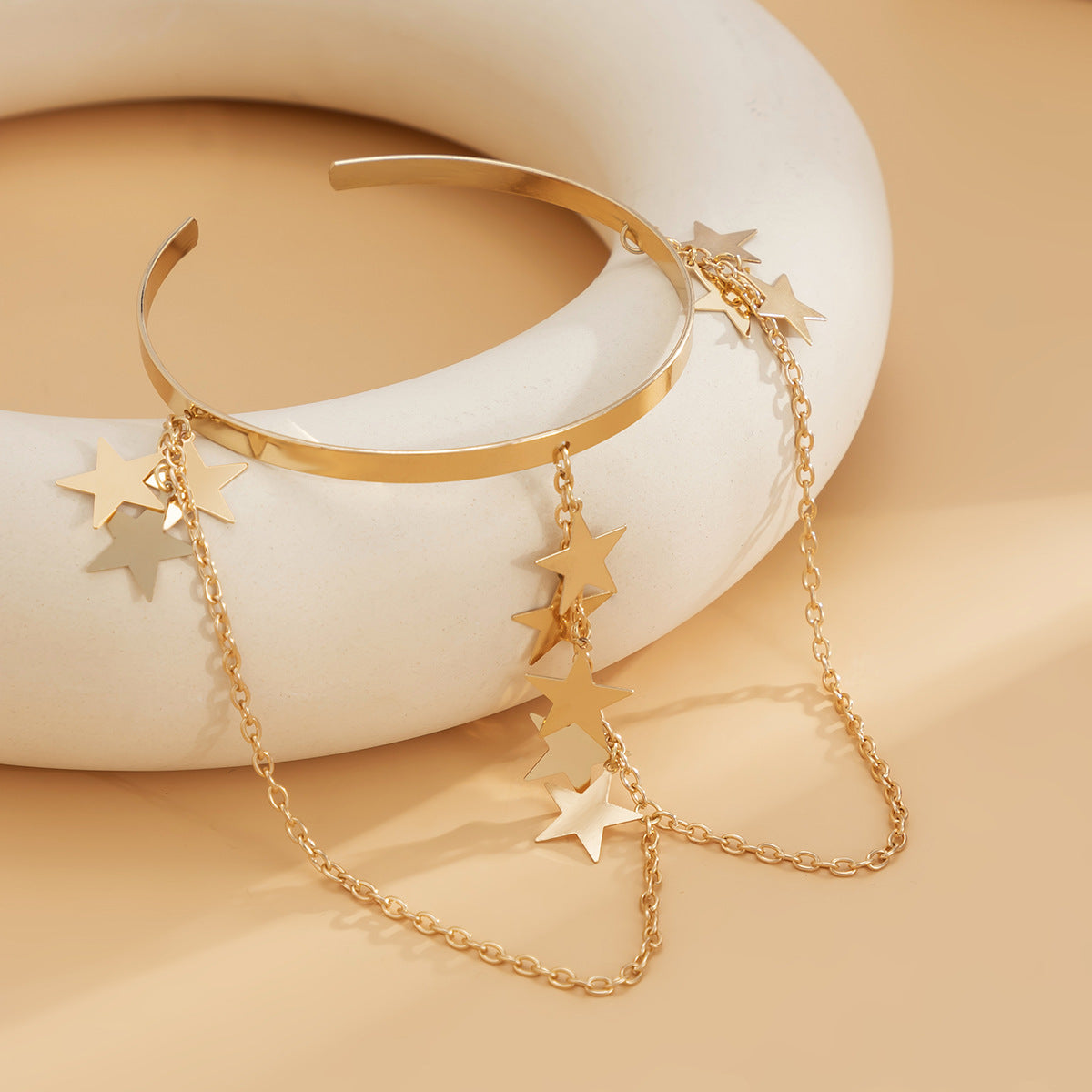 Ethnic style, personalized metal iron chain, arm chain, niche, simple, open-ended arm bracelet, arm ring, female - V.I.P Digital Presence