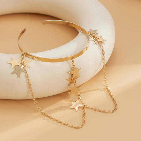 Ethnic style, personalized metal iron chain, arm chain, niche, simple, open-ended arm bracelet, arm ring, female - V.I.P Digital Presence