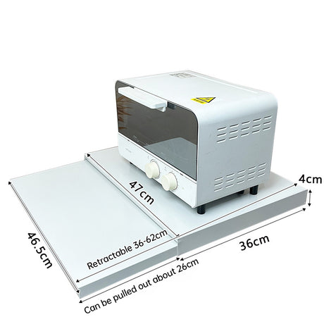 New microwave stand with pull-out drawer, coffee station, kitchen organizer - space-saving. - V.I.P Digital Presence