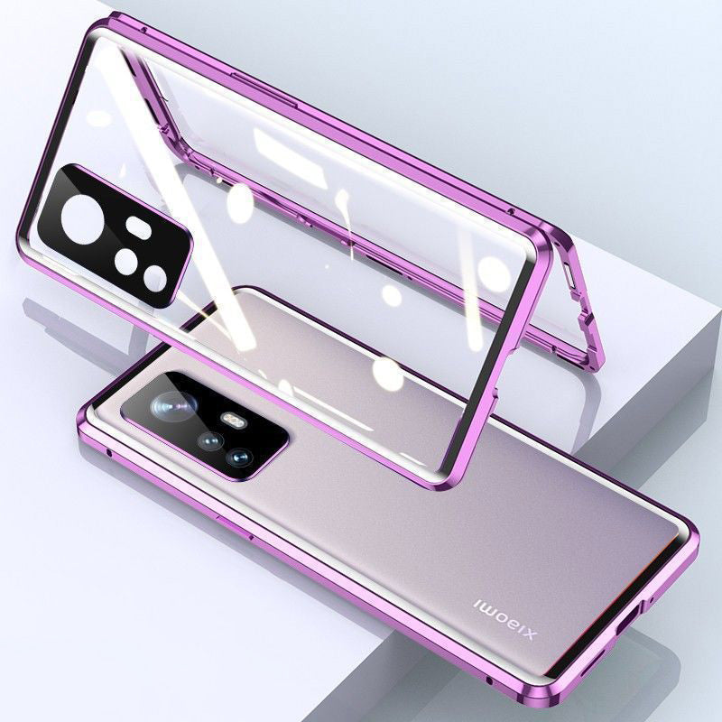 For Xiaomi 12pro Phone Case Magneto 11pro Double Side Glass Goggles Magnetic Suction All-Inclusive Anti-Fall Protective Cover
