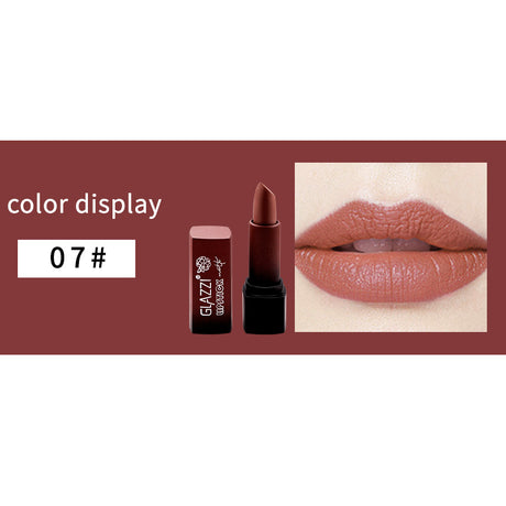 Small Square Tube Matte Matte Not Easy To Fall Off Lipstick Smooth Moisturizing Not Pull Dry Lasting Color Portable Lipstick Makeup - V.I.P Digital Presence