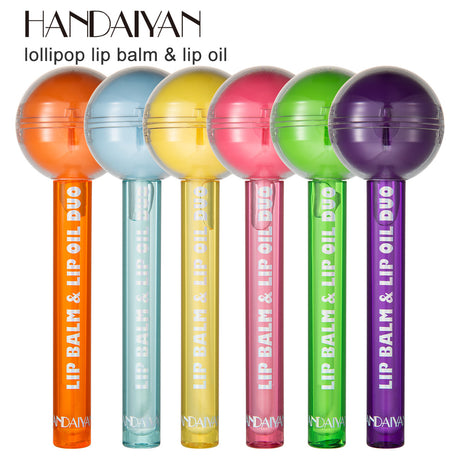HANDAIYAN  Dual-Use Lollipop Color-Changing Lip Balm Lipstick Moisturizing Lip Oil Lip Gloss - V.I.P Digital Presence