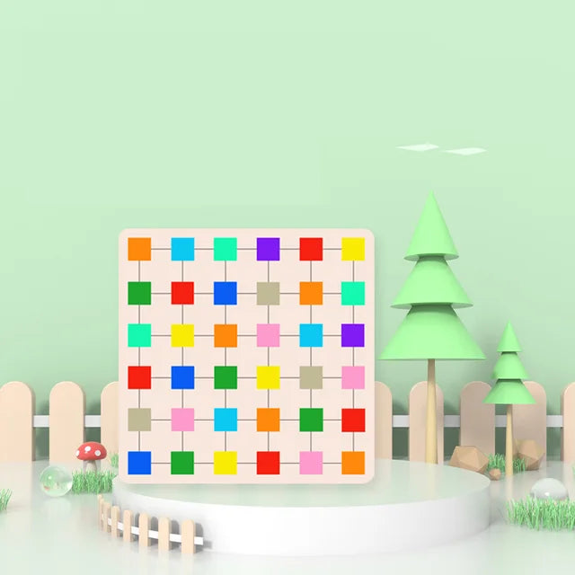 Color block capture puzzle children's early education color cognition building block assembly toy