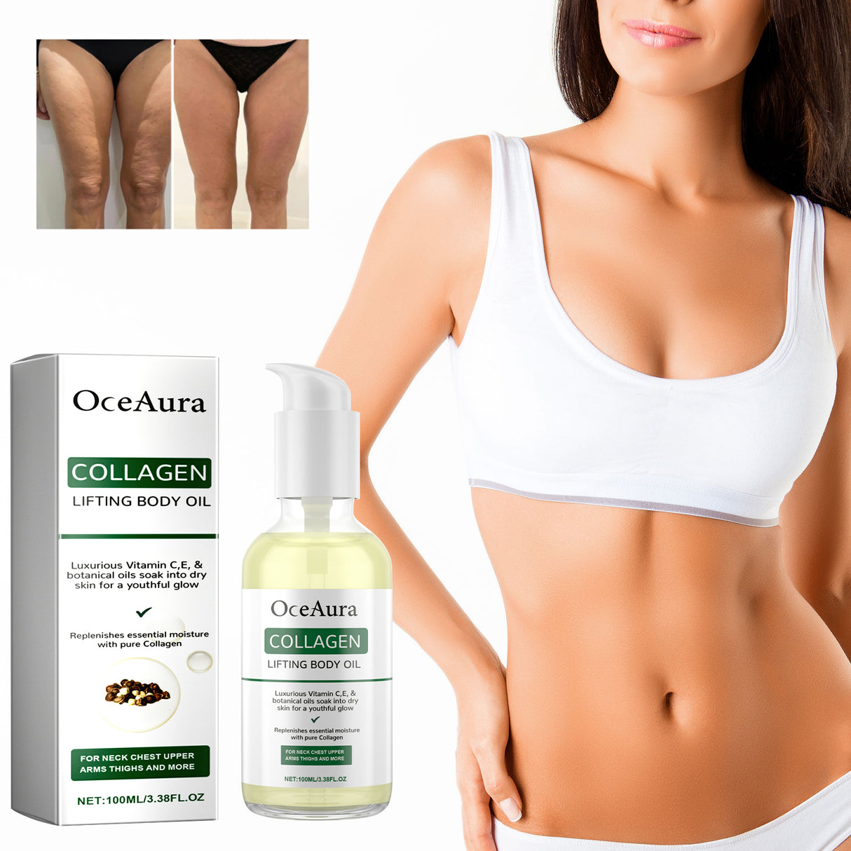 Collagen Lifting Body Oil, Moisturizing And Moisturizing Skin Massage Essential Oil - V.I.P Digital Presence